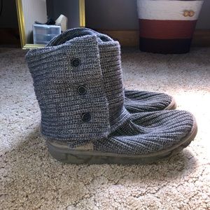 Gray Knit UGGs